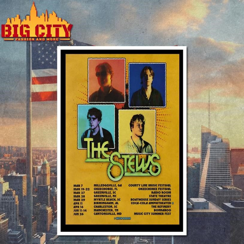 The Stews USA Tour 2026 Poster Shirt