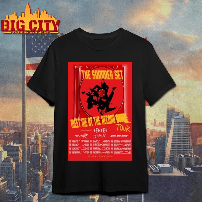 The Summer Set Meet Me At The Record Tour 2026 Poster Shirt