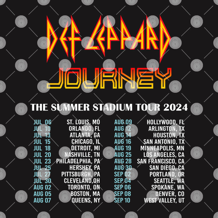 The Summer Stadium Tour 2024 Def Leppard And Journey Shirt