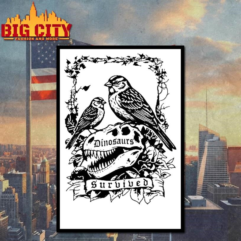 The Survival Of Dinosaurs Sketch Shirt