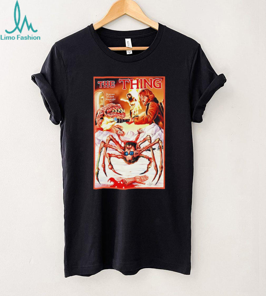 The Thing 1982 Horror Movie Poster Retro Graphic T Shirt