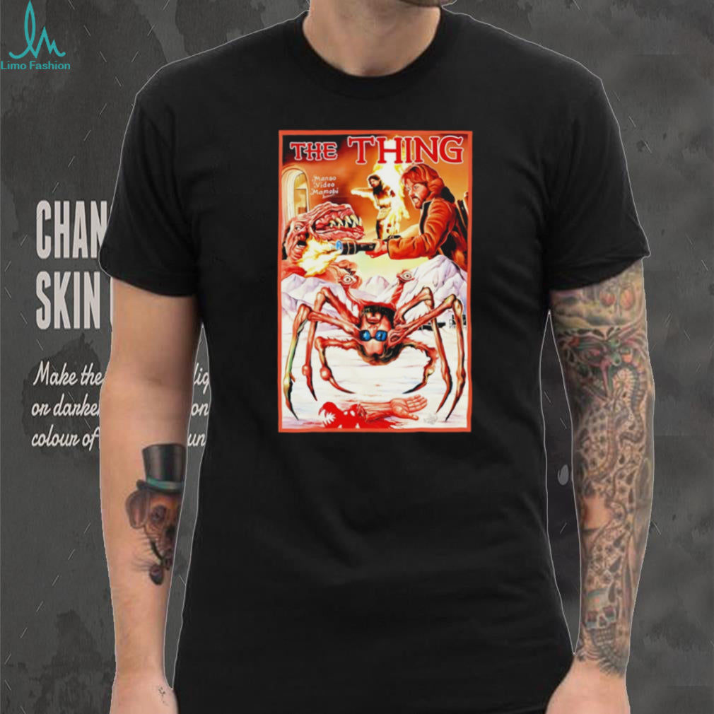 The Thing 1982 Horror Movie Poster Retro Graphic T Shirt