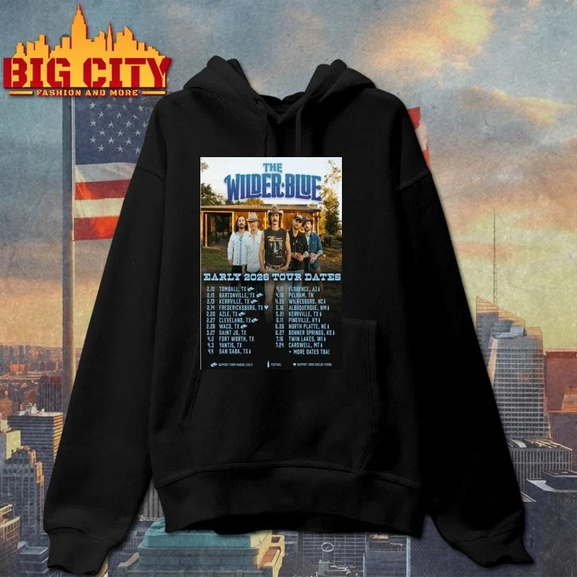 The Wilder Blue Early 2026 Tour Poster t-shirt