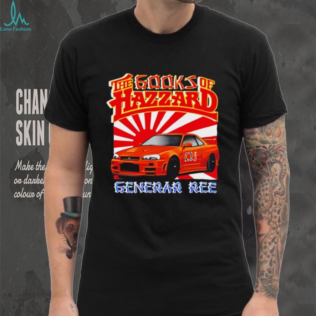 The gooks of Hazzard Generar Ree Japanese rising sun background shirt