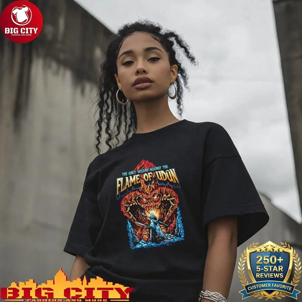 The grey Wizard Against The Flame of udun Shirt