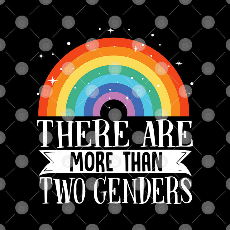 There Are More Than Two Genders Rainbow Pride T Shirt