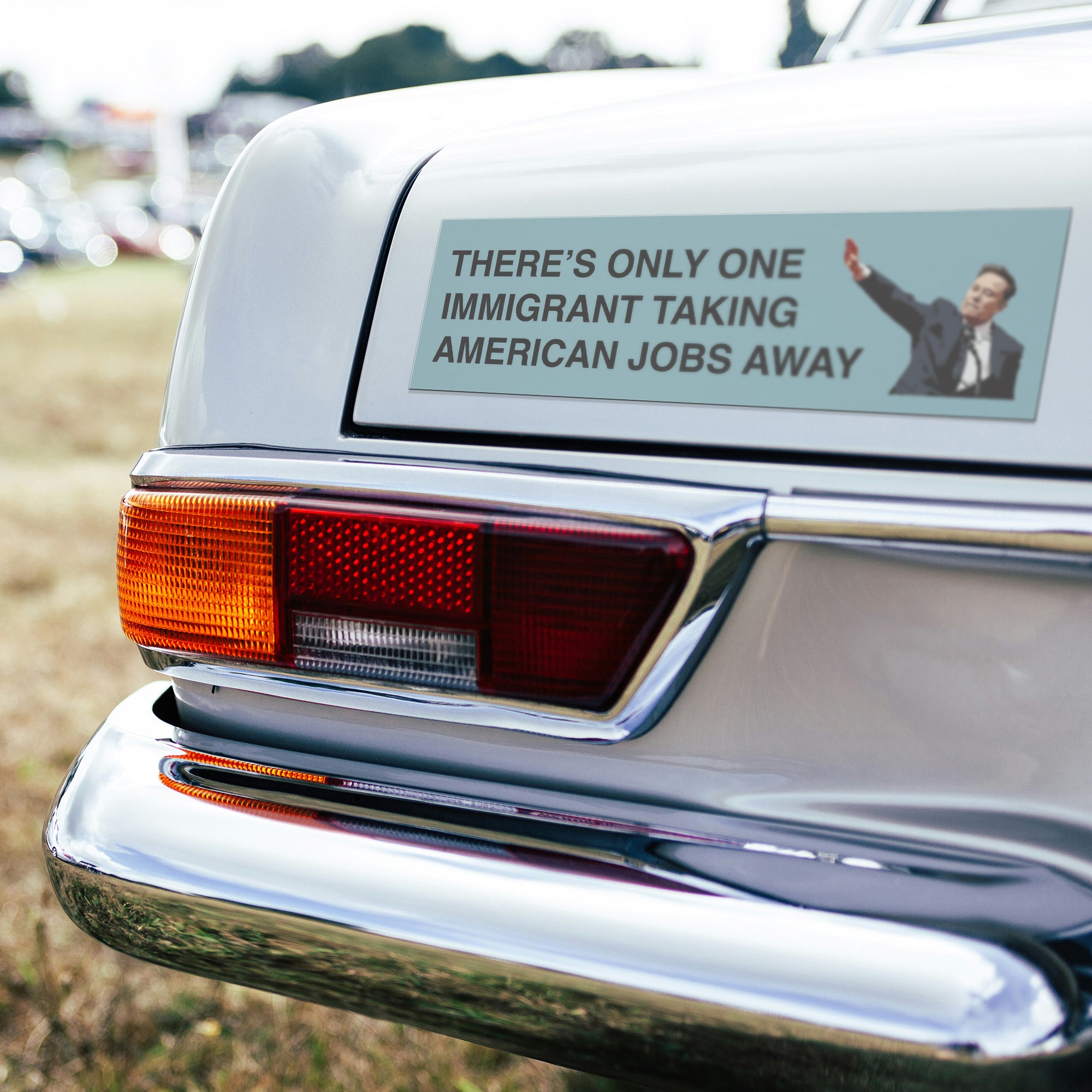 There’s Only One Immigrant Taking American Jobs Away Elon Musk Car Magnet