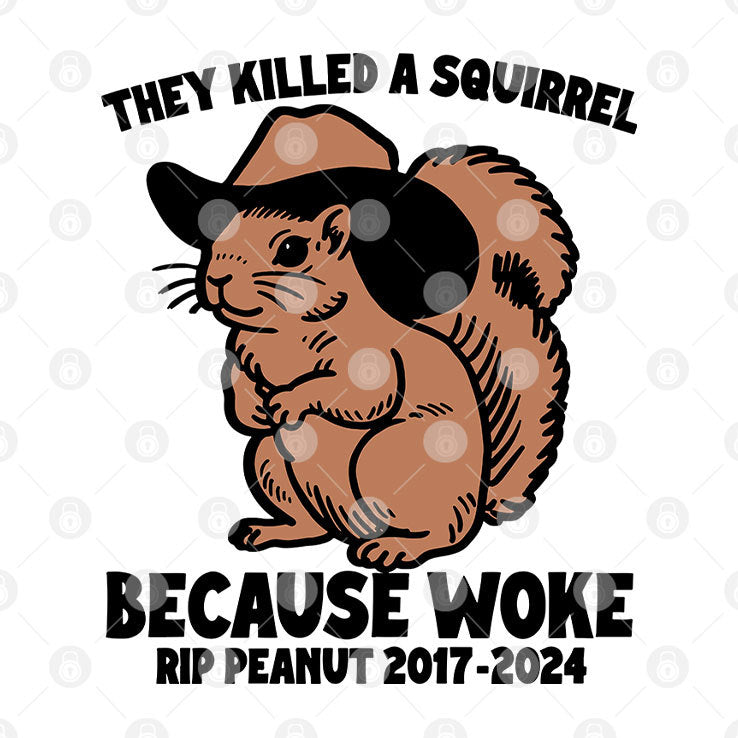 They Killed A Squirrel Because Woke RIP Peanut 2017-2024 Shirt