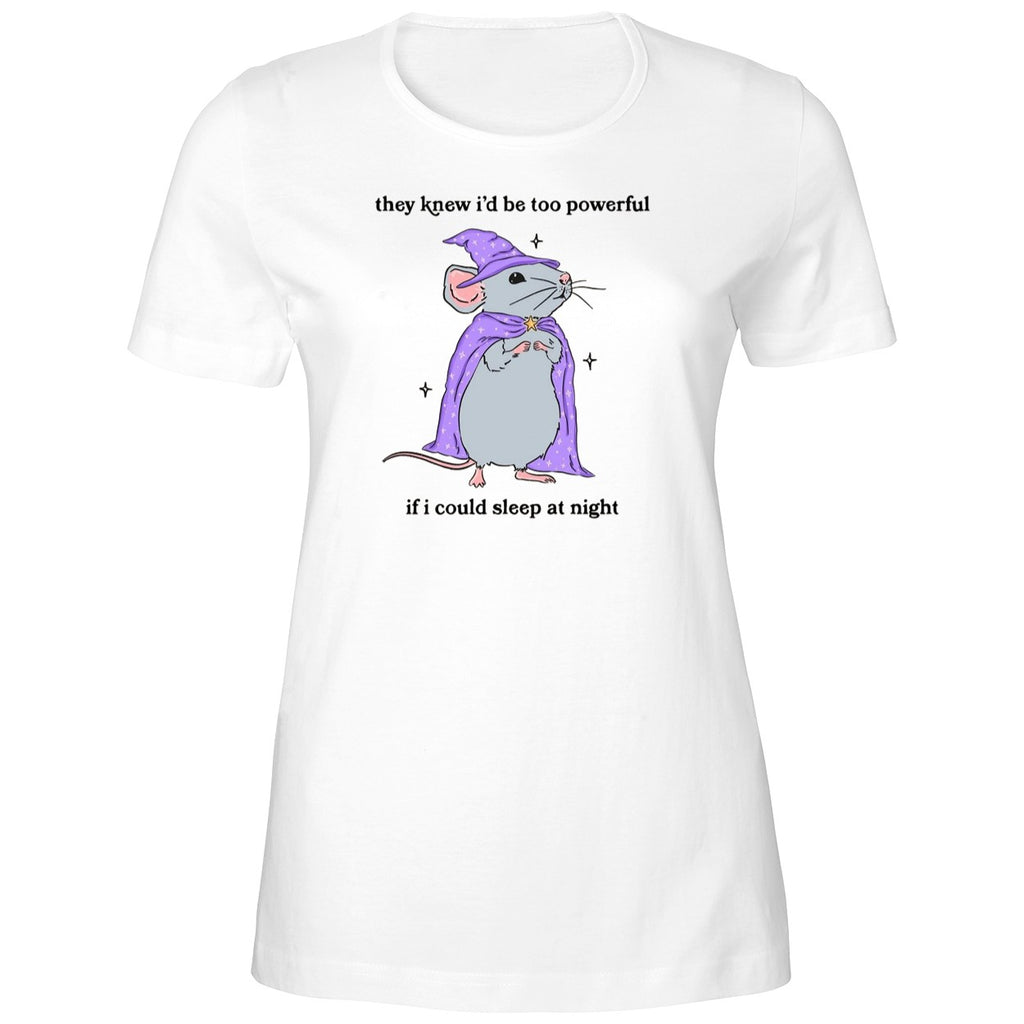Wizard Mouse They Knew I’d Be Too Powerful If I Could Sleep At Night Shirt