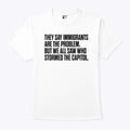 They Say Immigrants Are the Problem But We All Saw Who Stormed The Capitol Shirt
