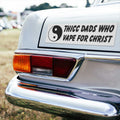 Thiccc Dads Who Vape For Christ Car Magnet