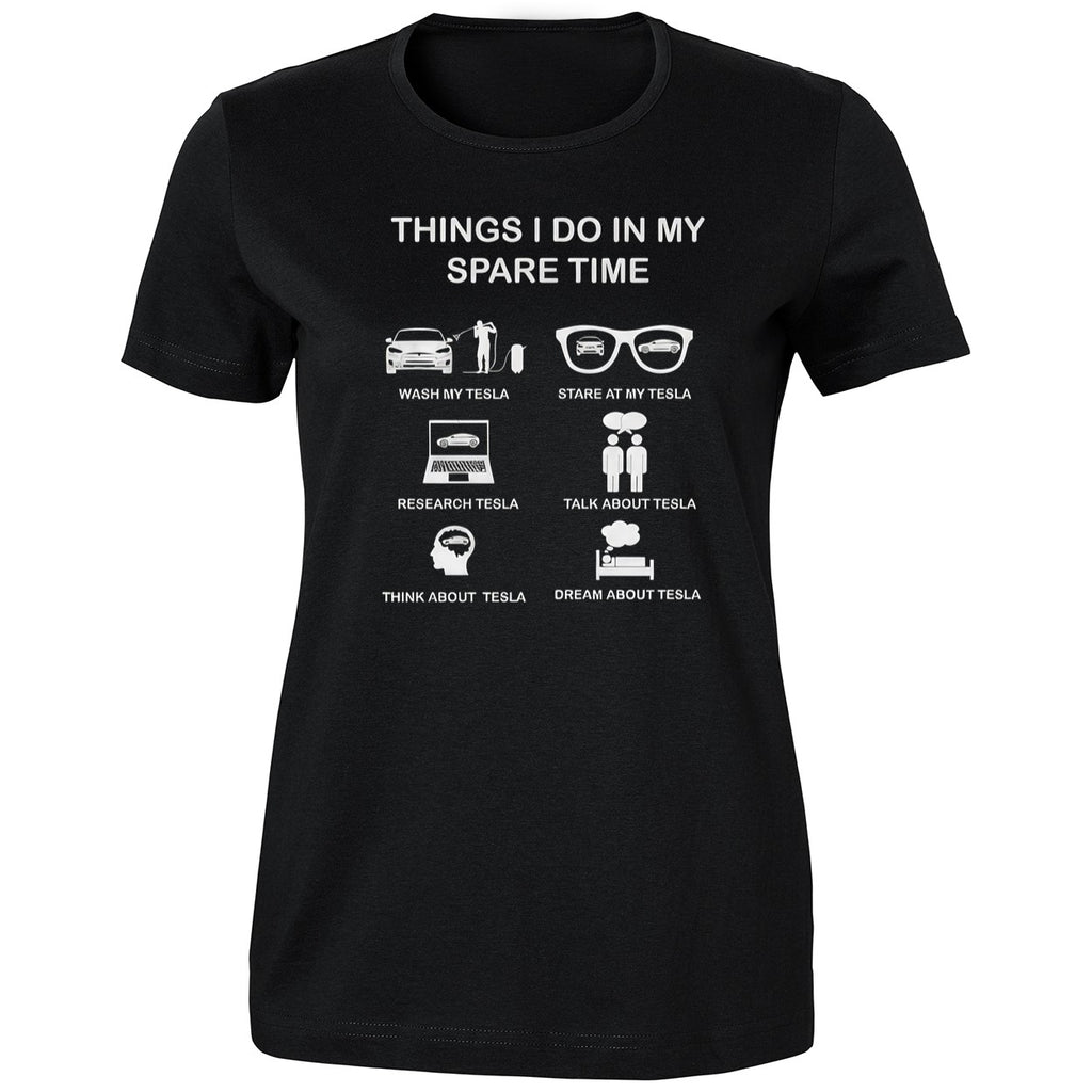 Things I Do In My Spare Time Tesla Fan Club 2026 Shirt