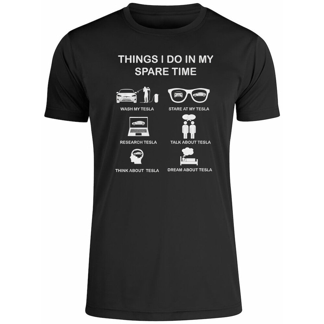 Things I Do In My Spare Time Tesla Fan Club 2026 Shirt