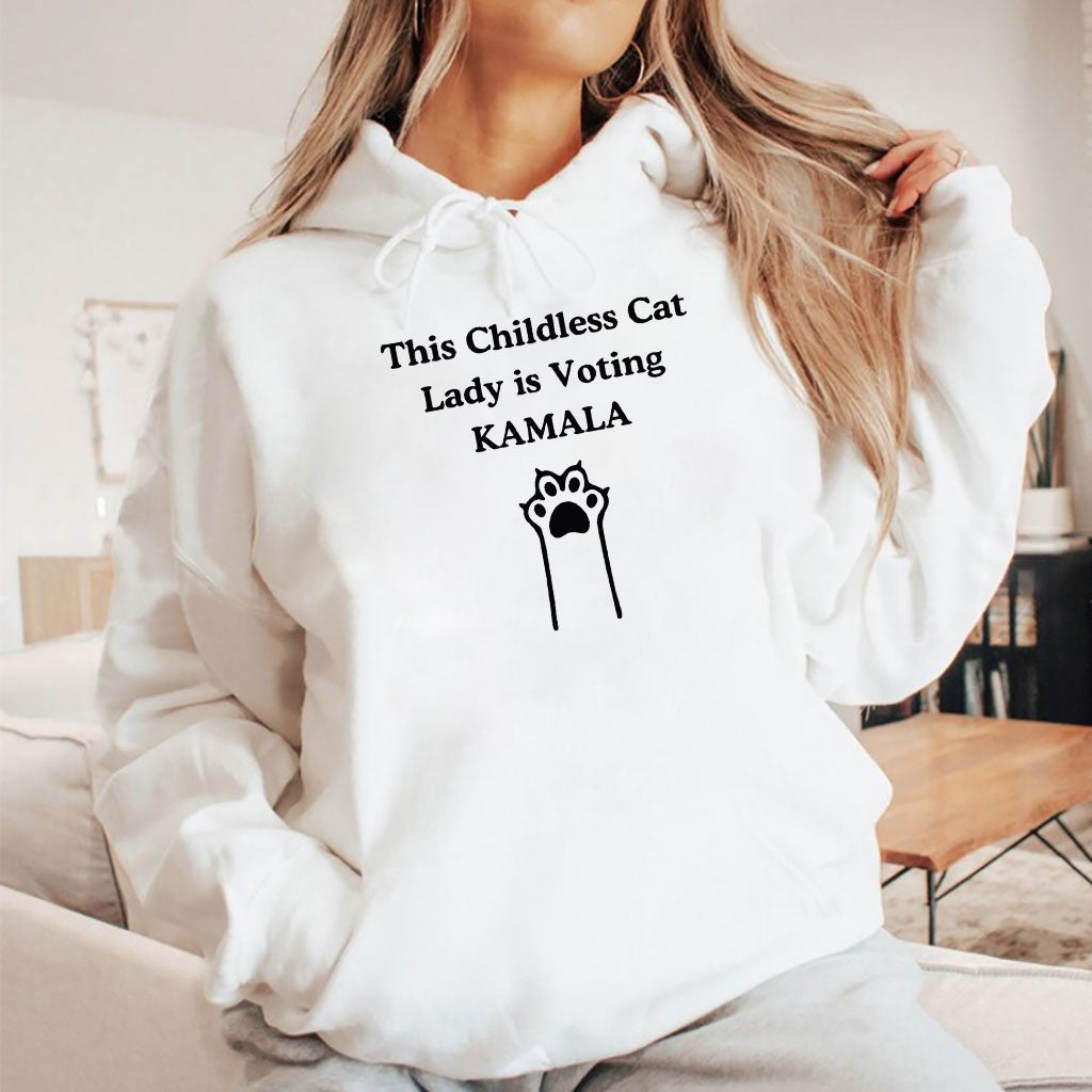 This Childless Cat Lady Is Voting Kamala Shirt