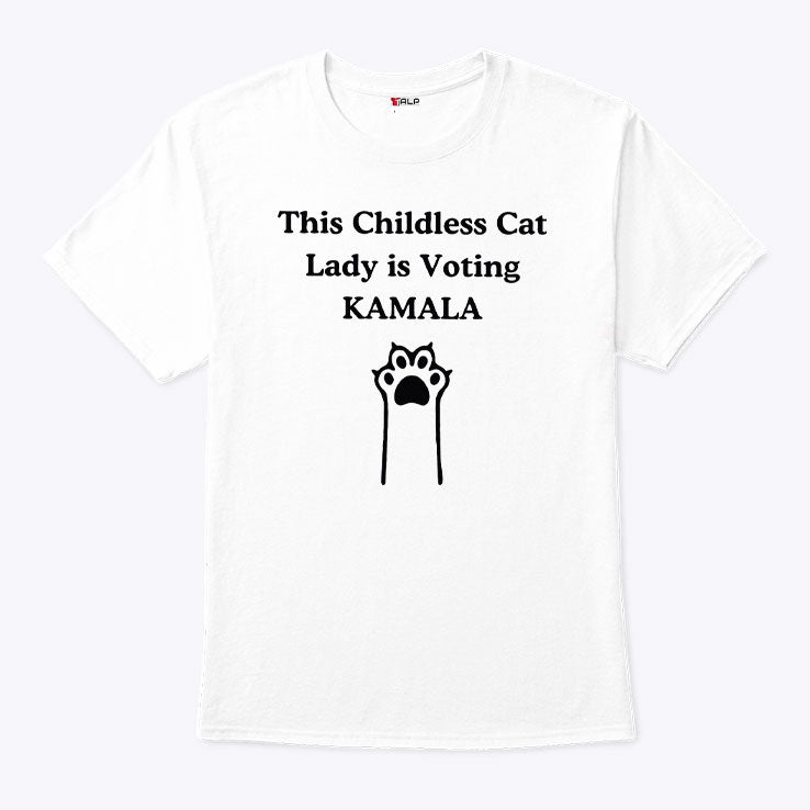 This Childless Cat Lady Is Voting Kamala Shirt