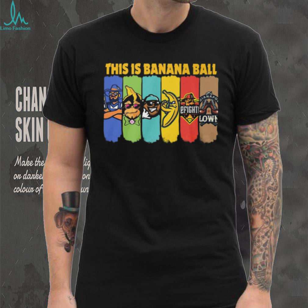This Is Banana Ball Colorful Mascot Panel Graphic T Shirt