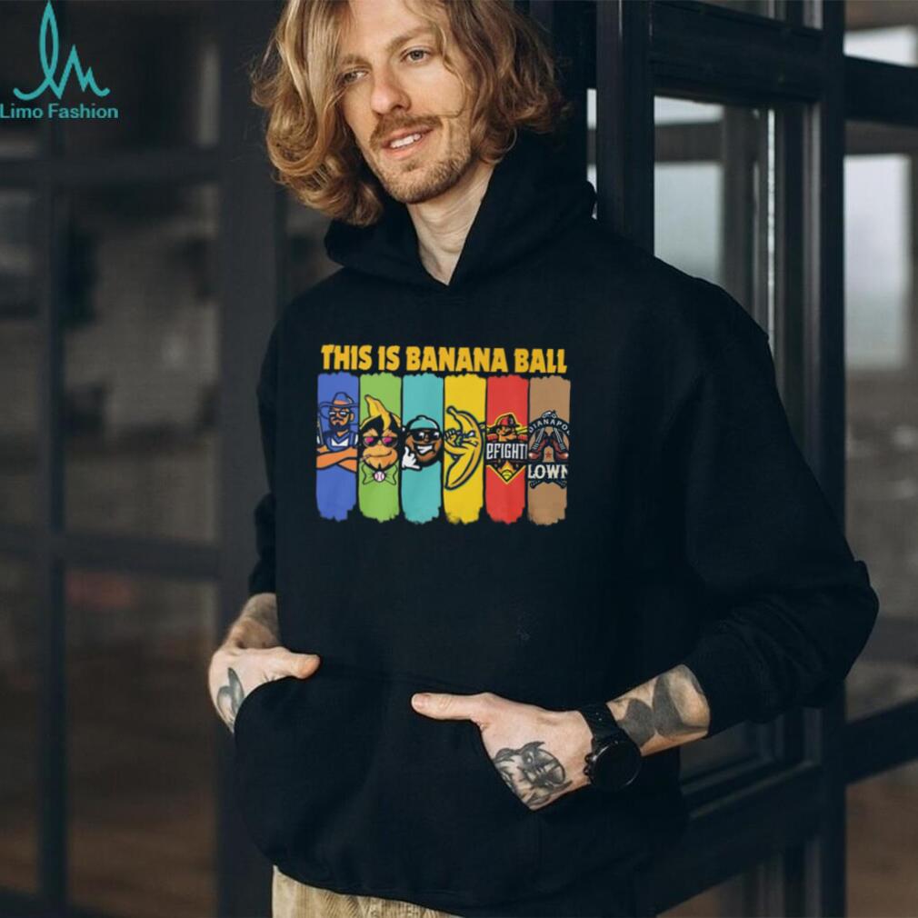 This Is Banana Ball Colorful Mascot Panel Graphic T Shirt