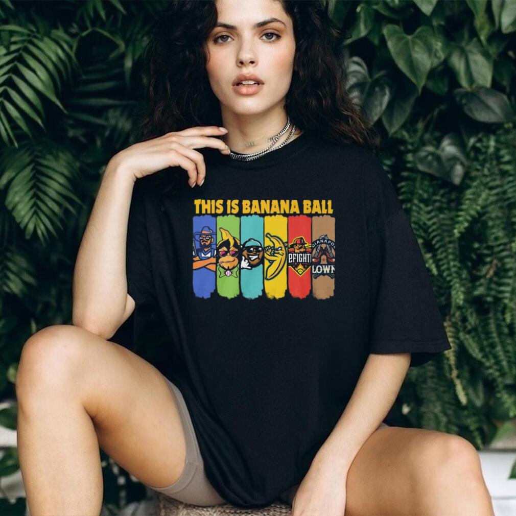 This Is Banana Ball Colorful Mascot Panel Graphic T Shirt