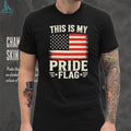 This Is My Pride Flag Patriotic American Flag Vintage Graphic T Shirt