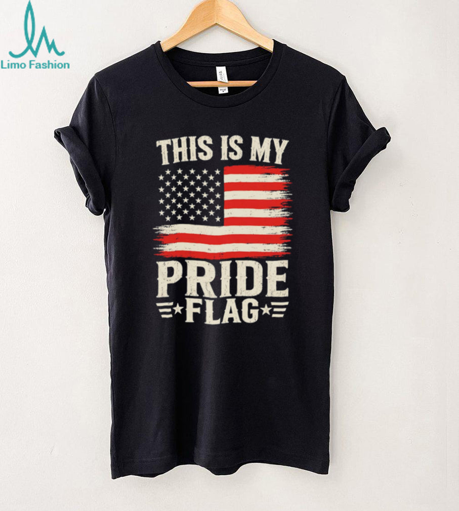 This Is My Pride Flag Patriotic American Flag Vintage Graphic T Shirt