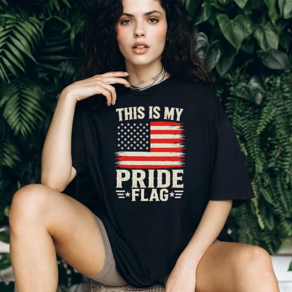 This Is My Pride Flag Patriotic American Flag Vintage Graphic T Shirt
