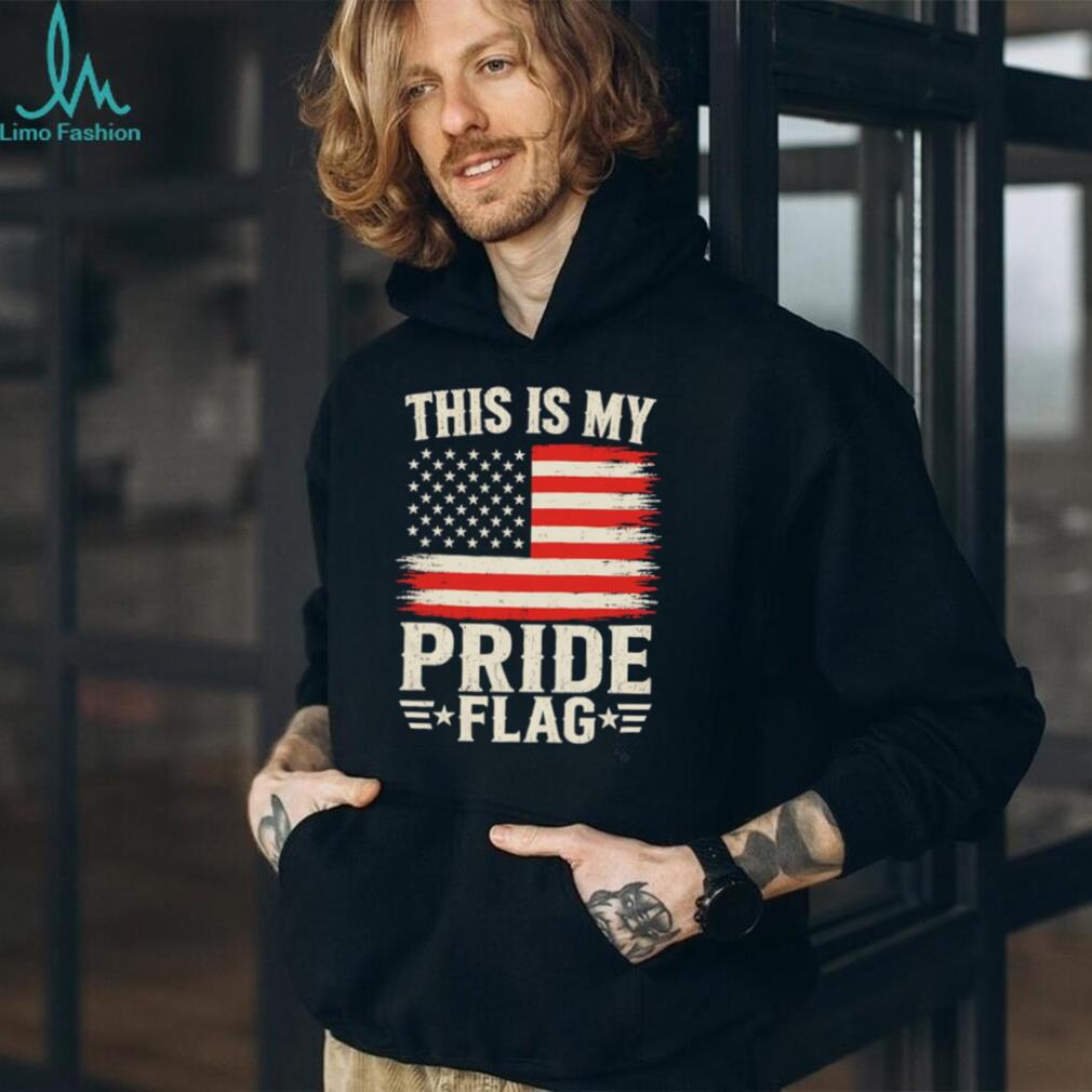 This Is My Pride Flag Patriotic American Flag Vintage Graphic T Shirt