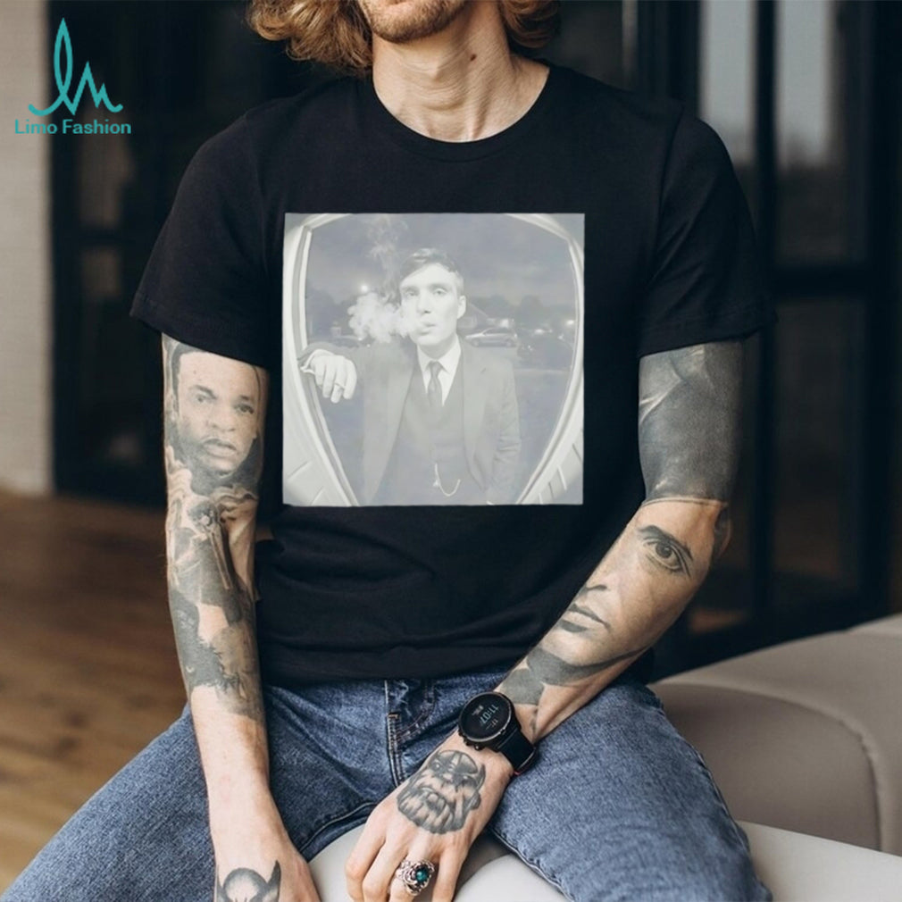 Thomas Shelby Peaky Blinders Ring Camera Smoking Meme T Shirt