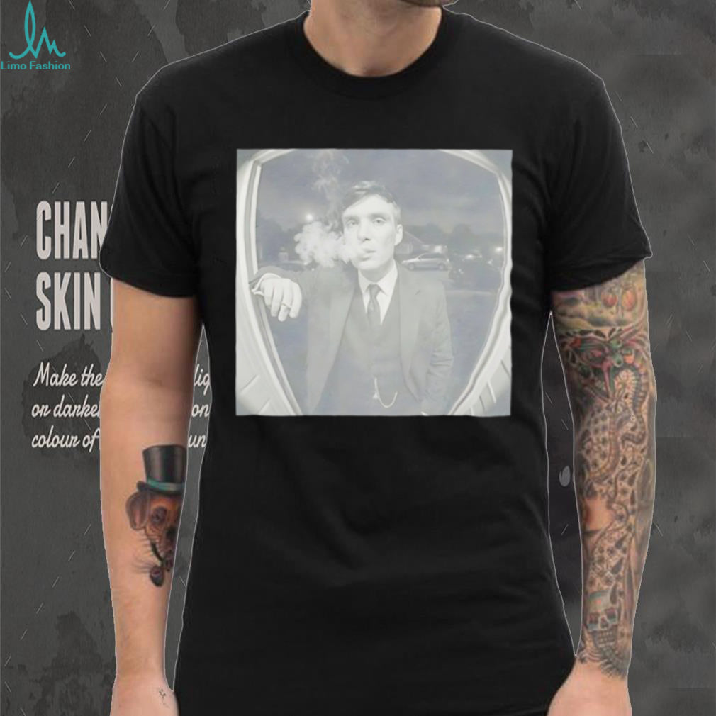 Thomas Shelby Peaky Blinders Ring Camera Smoking Meme T Shirt