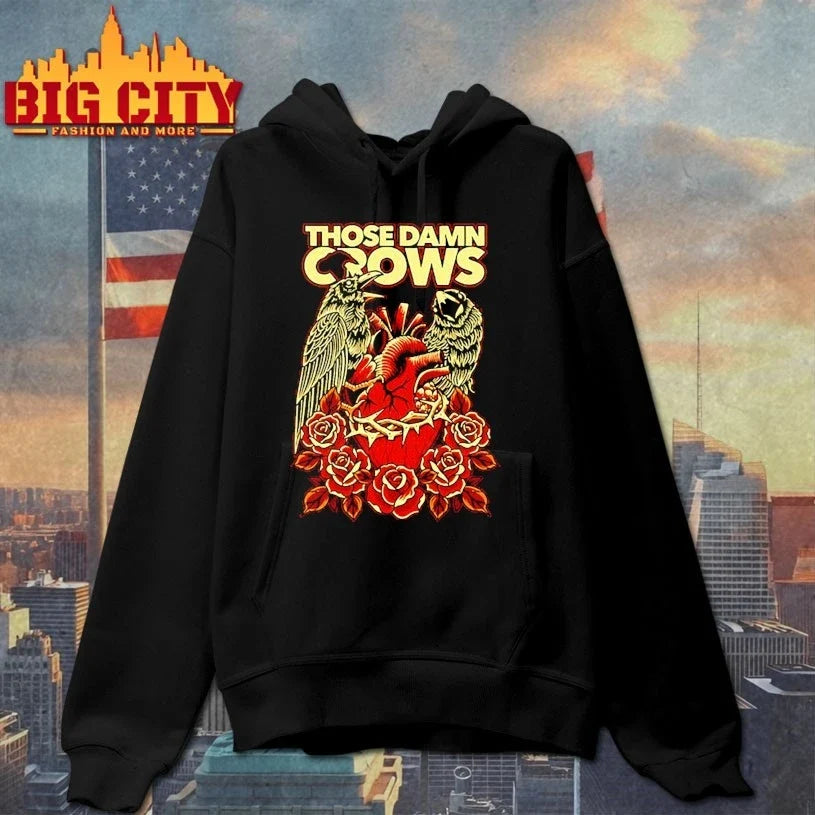 Those Damn Crows Heart &amp; Roses Crow t-shirt