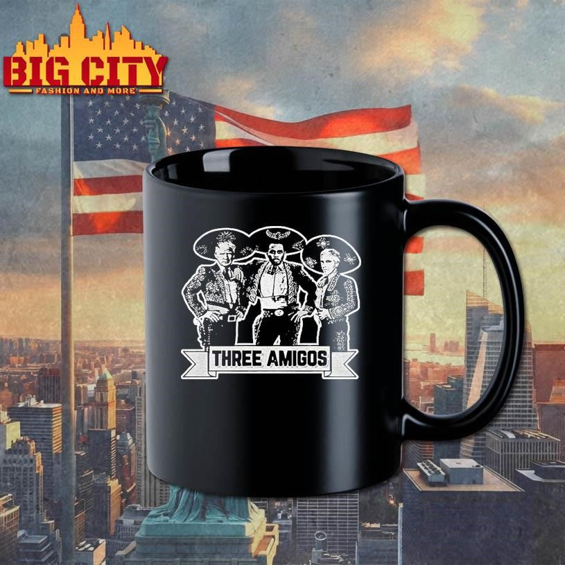 Three Amigos Parody Edgy Pop Culture Trump Diddy Epstein Funny Meme Shirt