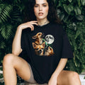 Three Chihuahua Moon Howling Wolf Style Parody T Shirt