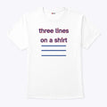 Three Lines On A Shirt England Football T Shirt