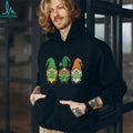 Three Lucky Irish Gnomes Shamrocks St. Paddy’s Day Graphic T Shirt