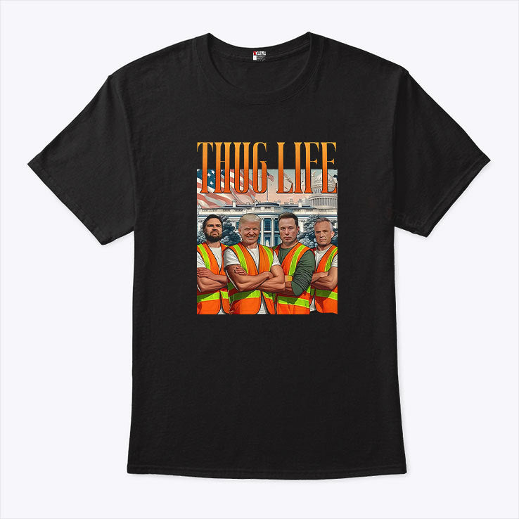 Thug Life Garbage Truck Trump JD Vance Robert Kennedy Elon Musk Shirt