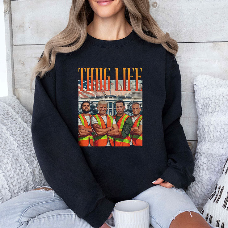 Thug Life Garbage Truck Trump JD Vance Robert Kennedy Elon Musk Shirt