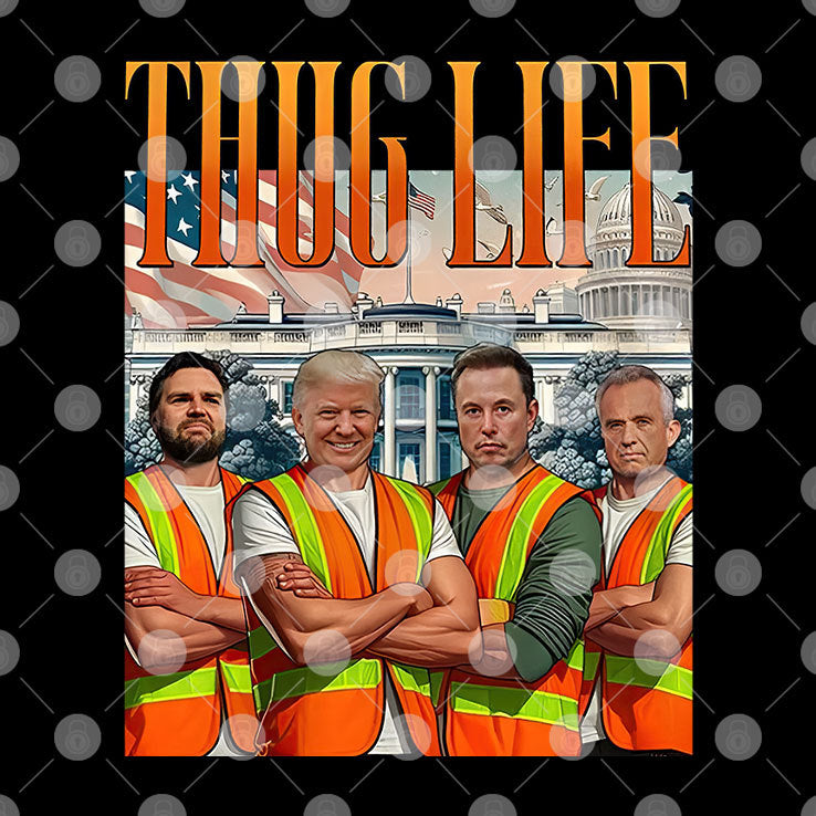 Thug Life Garbage Truck Trump JD Vance Robert Kennedy Elon Musk Shirt