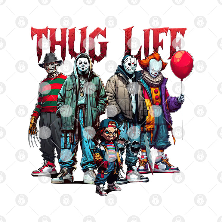 Thug Life Horror Movie Shirt