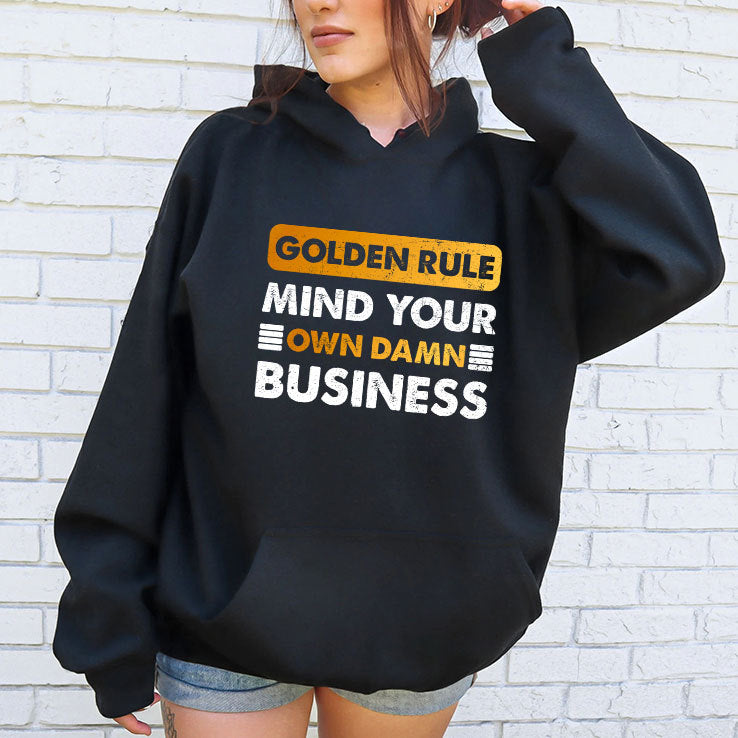 Tim Walz Golden Rule Mind Your Own Damn Business Shirt