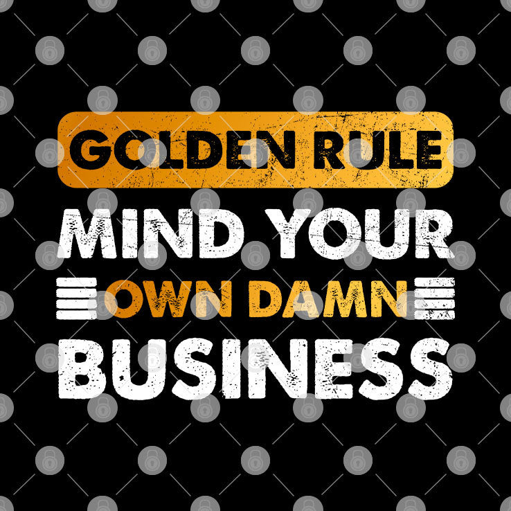 Tim Walz Golden Rule Mind Your Own Damn Business Shirt