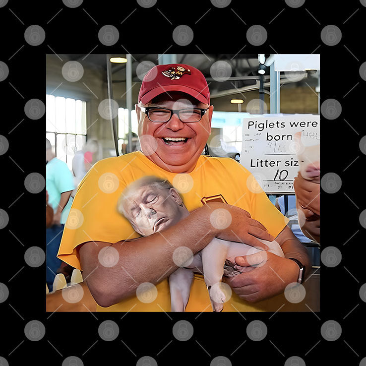 Tim Walz Holding Trump Piglet Shirt