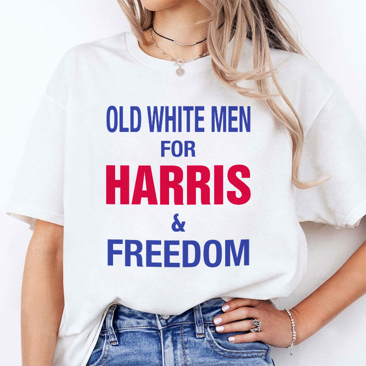 Tim Walz Old White Men For Harris & Freedom Shirt