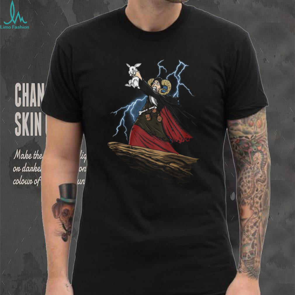 Tim the Enchanter Monty Python and the Holy Grail Rabbit Lightning T Shirt