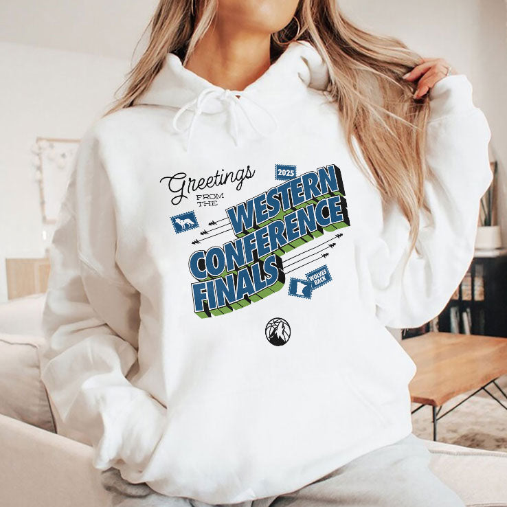 Timberwolves Greetings From The 2025 Western Conference Finals Shirt