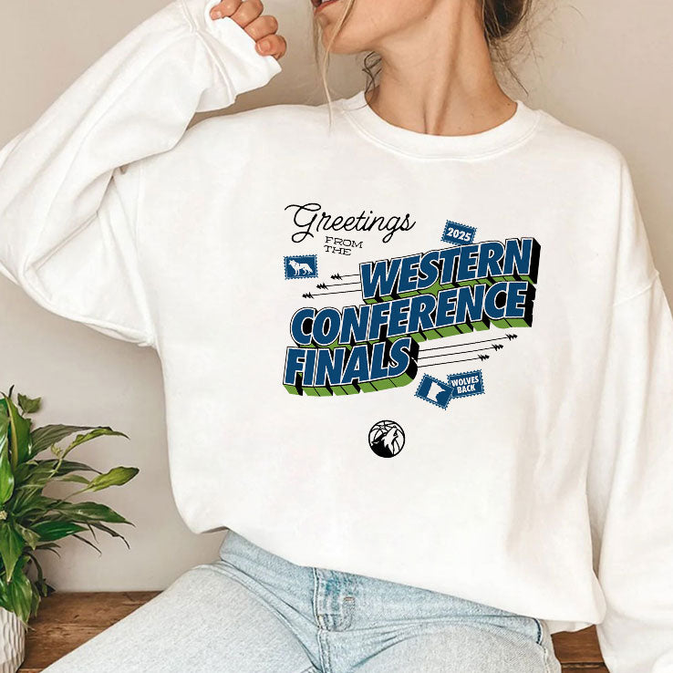 Timberwolves Greetings From The 2025 Western Conference Finals Shirt