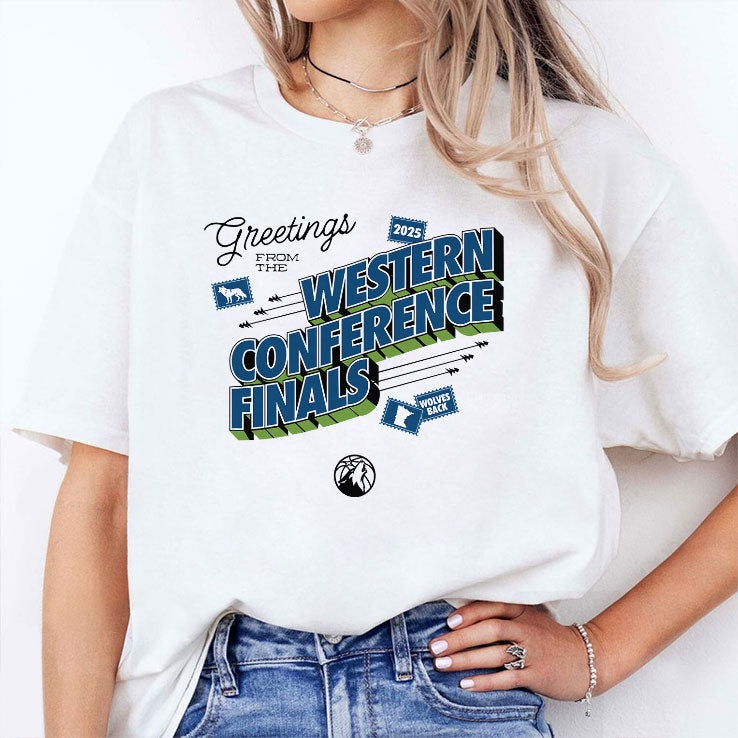 Timberwolves Greetings From The 2025 Western Conference Finals Shirt