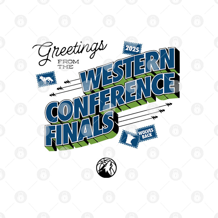 Timberwolves Greetings From The 2025 Western Conference Finals Shirt