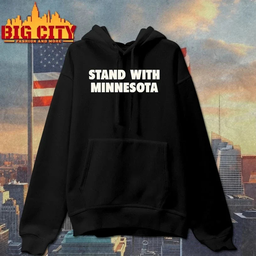 Timberwolves stand with minnesota shirt