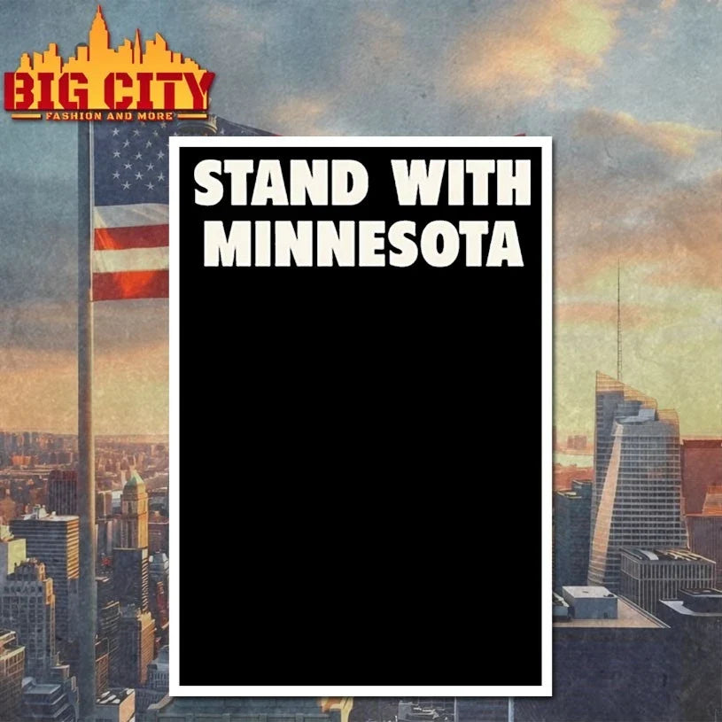 Timberwolves stand with minnesota shirt