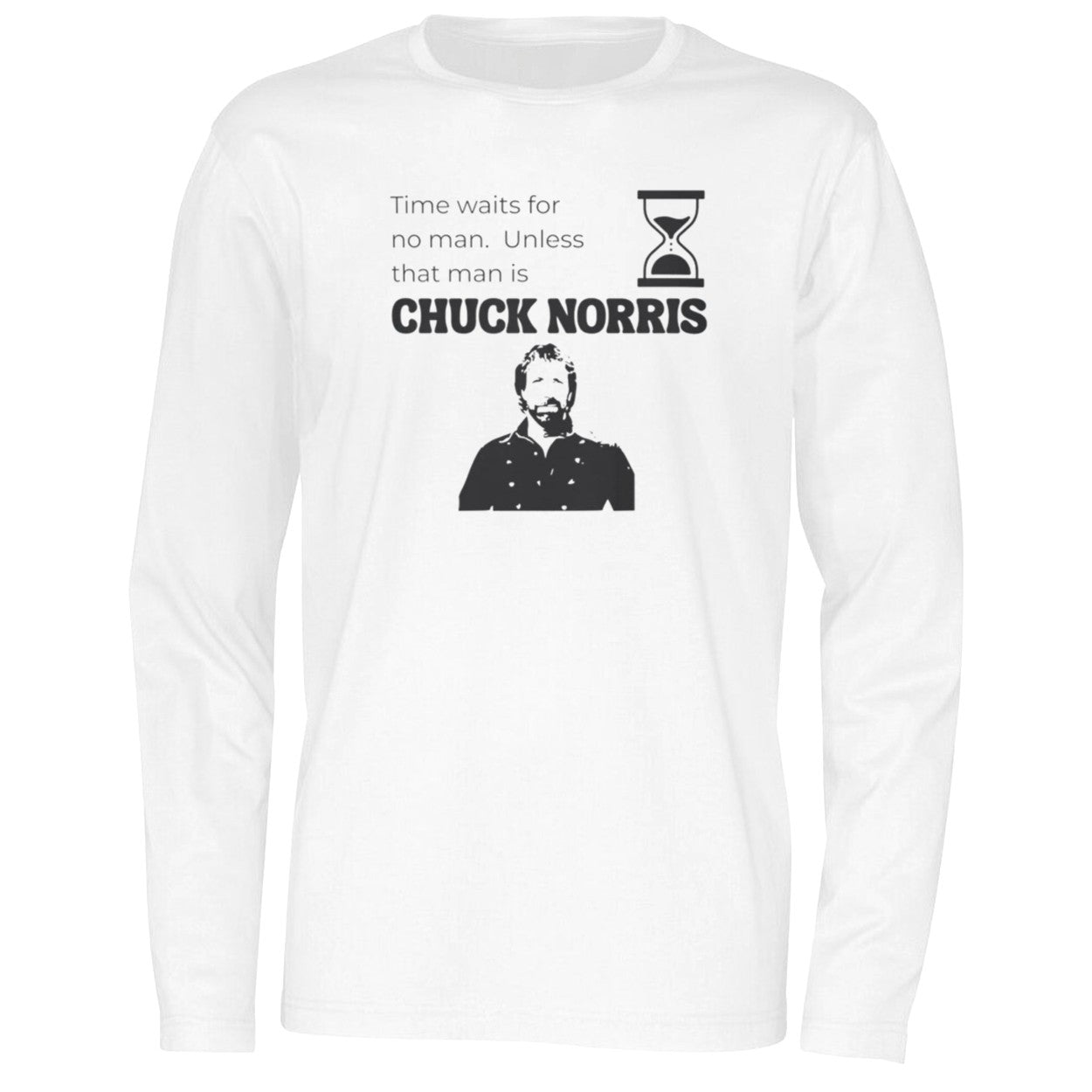 Time Waits For No Man Unless That Man Is Chuck Norris Shirt