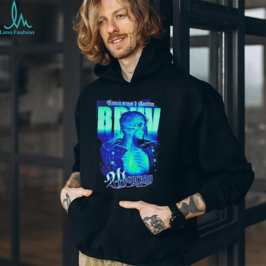 Titanium Screws and Ambition Skeleton X Ray Graphic T Shirt